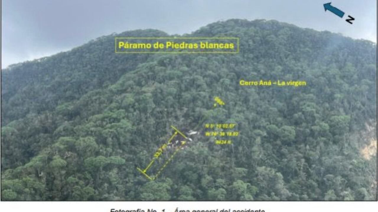 Informe Final refleja los resultados de la investigación técnica
adelantada por la Autoridad AIG de Colombia en el Cerro Aná - La Virgen – Urrao / Antioquia.