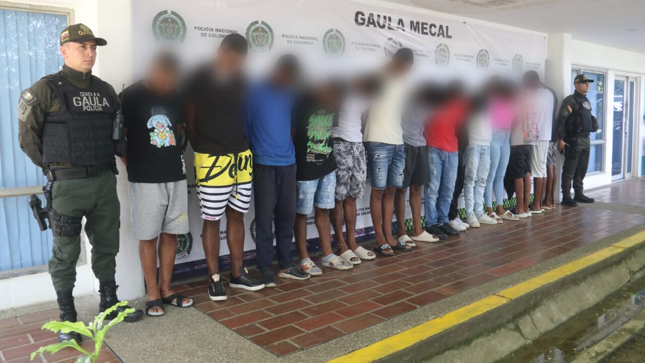 Captura de integrantes de “Las Palmas”, la banda delincuencial que aterrorizaba la comuna 15 de Cali.