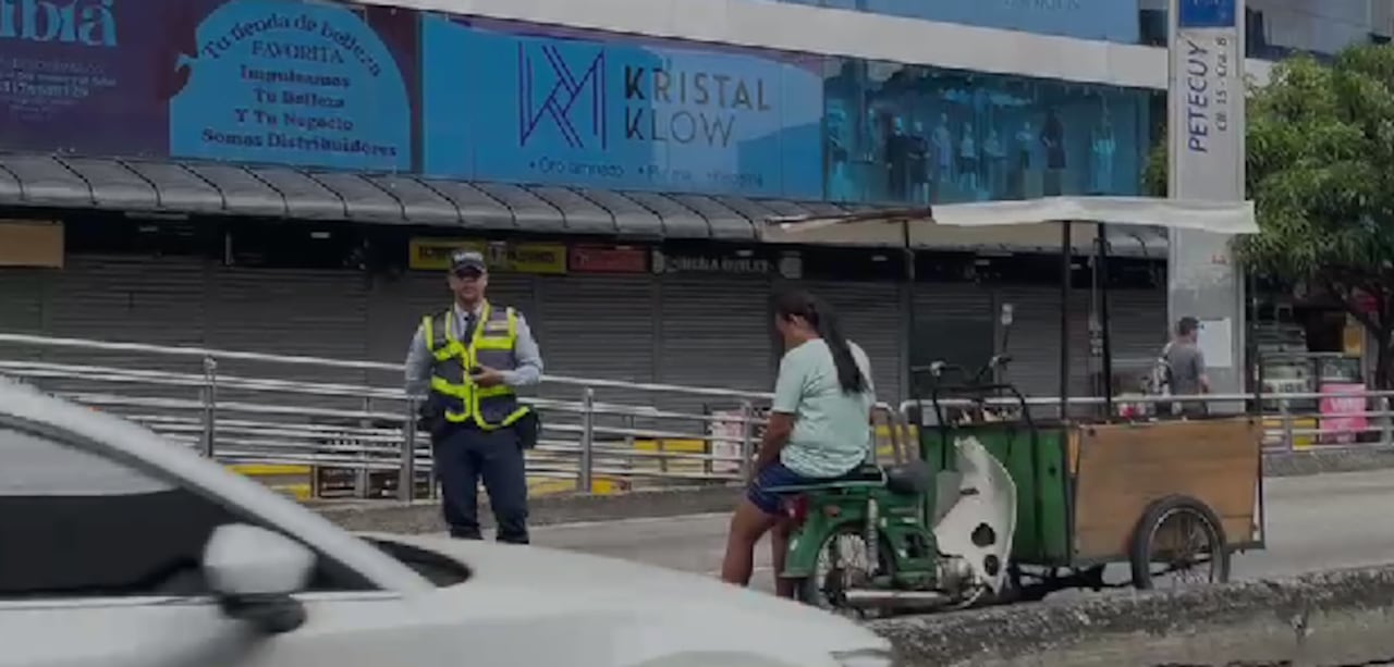Hubo varios sancionados por circular por el carril exclusivo del MÍO.