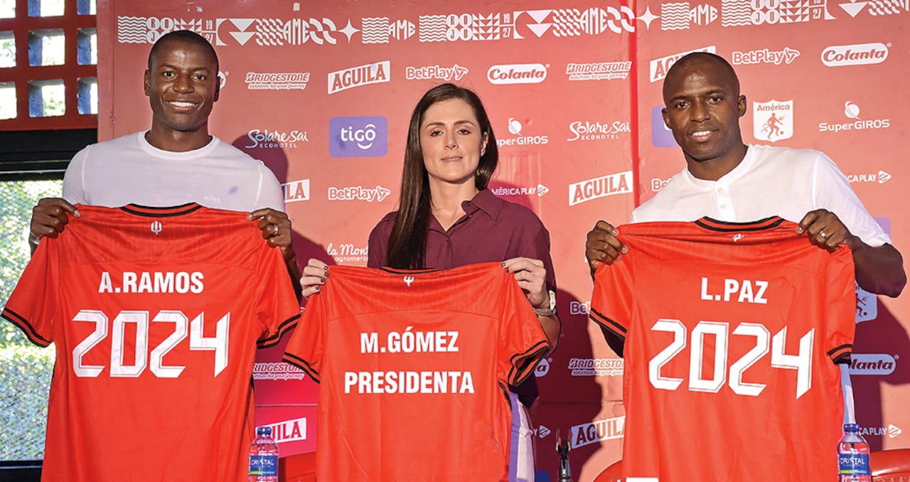 Adrián Ramos y Luis Paz se quedaron en el América por la gestión de Marcela Gómez. Son líderes en el equipo y con ellos mantiene contacto directo y les comparte su proyecto deportivo.