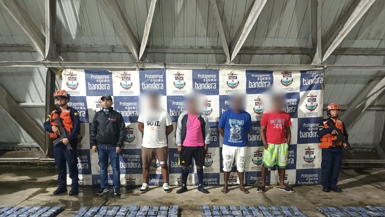 En los capturados, se encuentran dos nicaragüenses, un ecuatoriano y un colombiano.