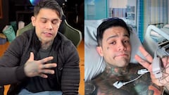 El creador de contenido habló del motivo de su hospitalización.