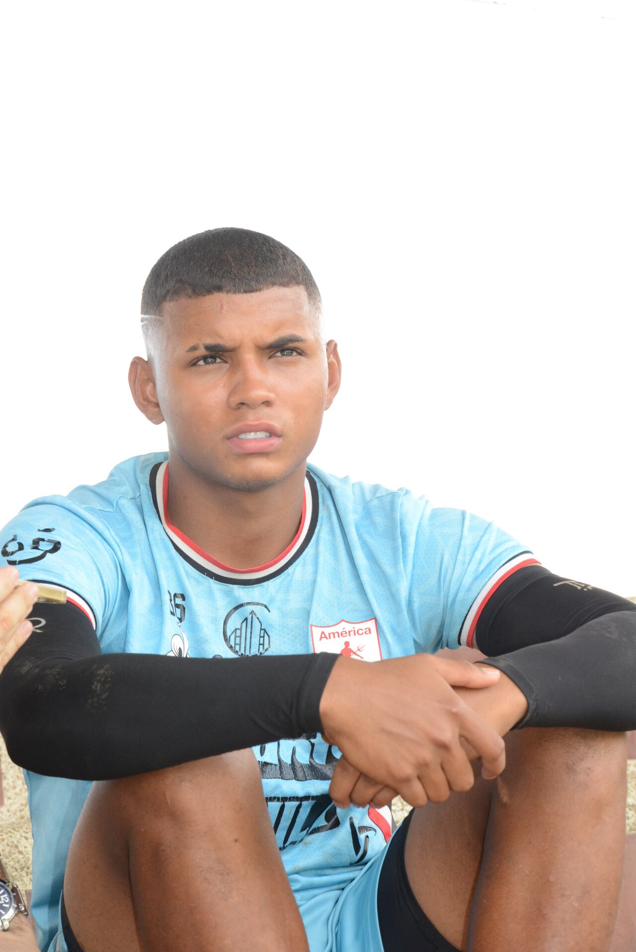 Deporte: El samario Josen Escobar nueva "joya" del América de Cali. foto José L Guzmán. El País