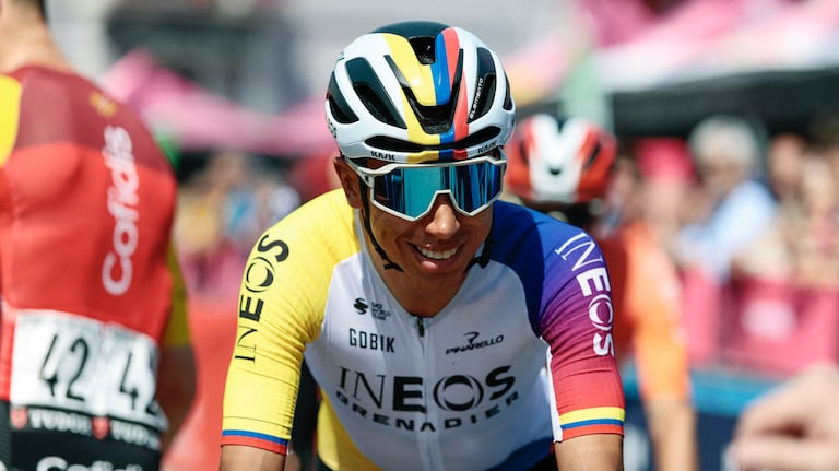 Egan Bernal, ciclista colombiano del equipo Ineos Grenadiers.