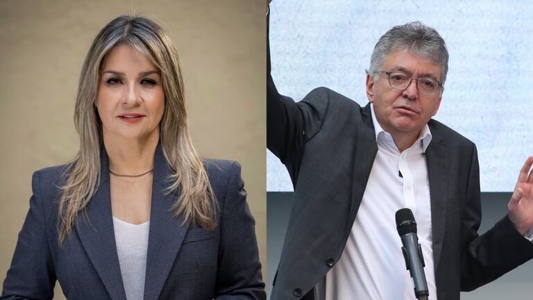 Vicky Dávila y Mauricio Cárdenas.