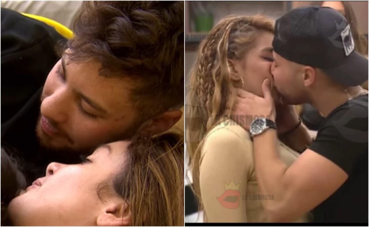 Melfi y Nataly Umaña de La Casa de los Famosos Colombia y Andreina Bravo, exnovia del panameño.