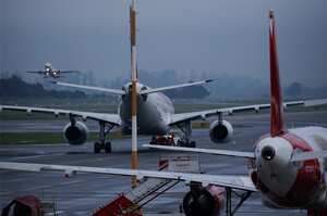 Pista del aeropuerto El Dorado en Bogotá.