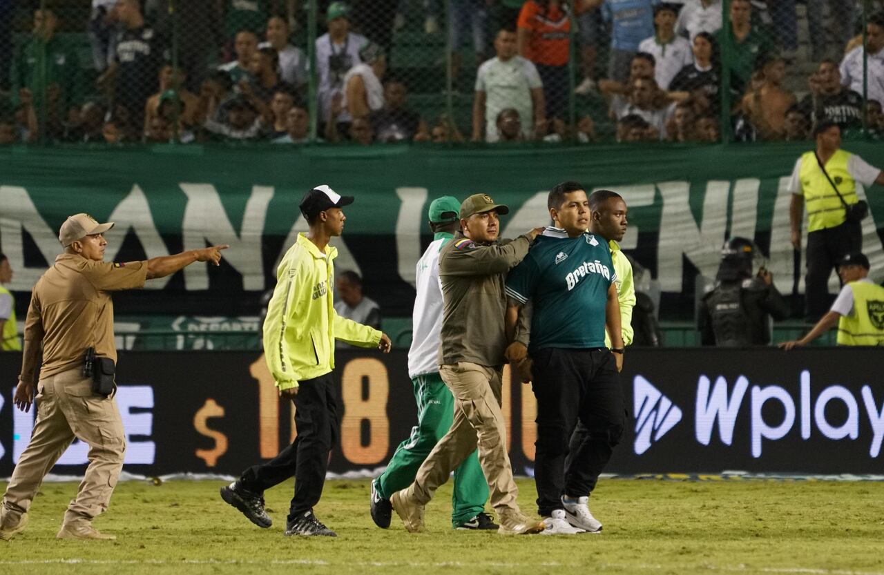 Disturbios en el estadio de palmaseca por la derrota del deportivo Cali frente al pasto