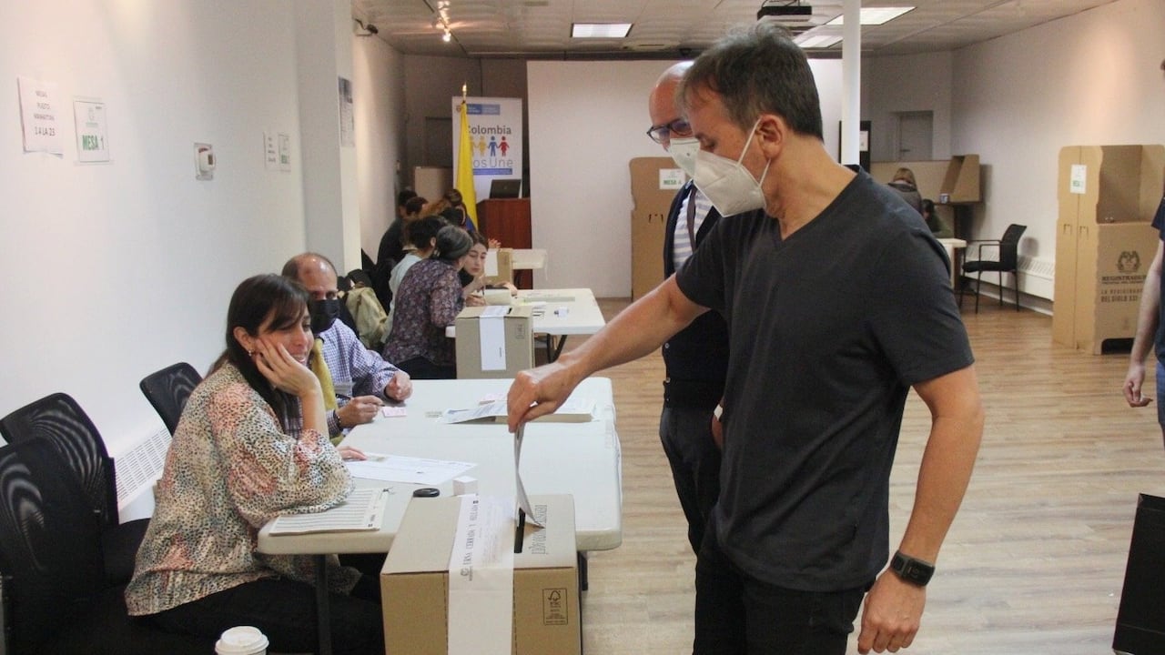 Votaciones en el exterior a presidente de Colombia Foto: Tomada de Twitter @cancilleriacol