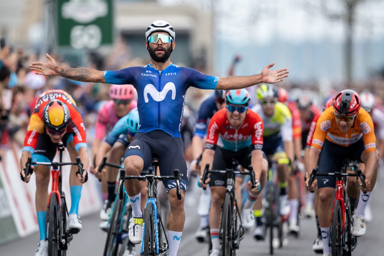 Fernando Gaviria fue el gran vencedor de la última etapa del Tour de Romandía.