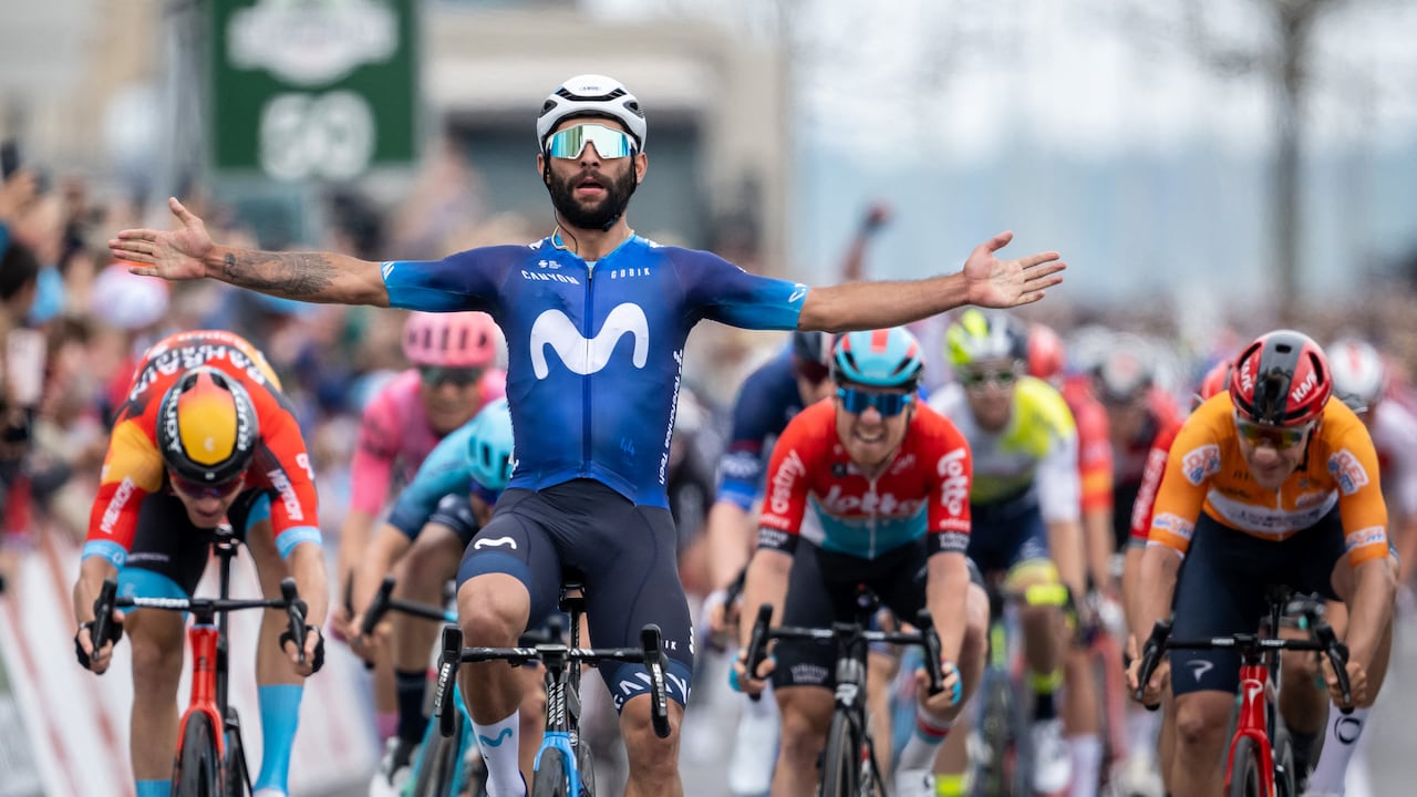Fernando Gaviria fue el gran vencedor de la última etapa del Tour de Romandía.