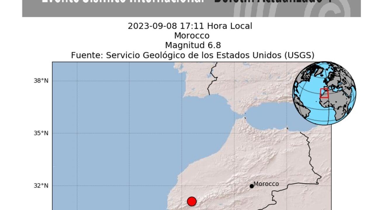 Este sismo tuvo una magnitud de 6,8 y su epicentro fue en la ciudad de Oukaïmedene.