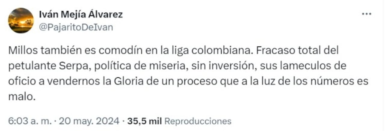 Trino de Iván Mejía.