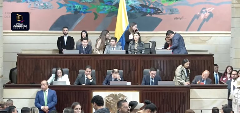 La Cámara de Representantes debate el traslado de la posesión de Abelardo de la Espriella en la ciudad de Cali. Foto: Cámara