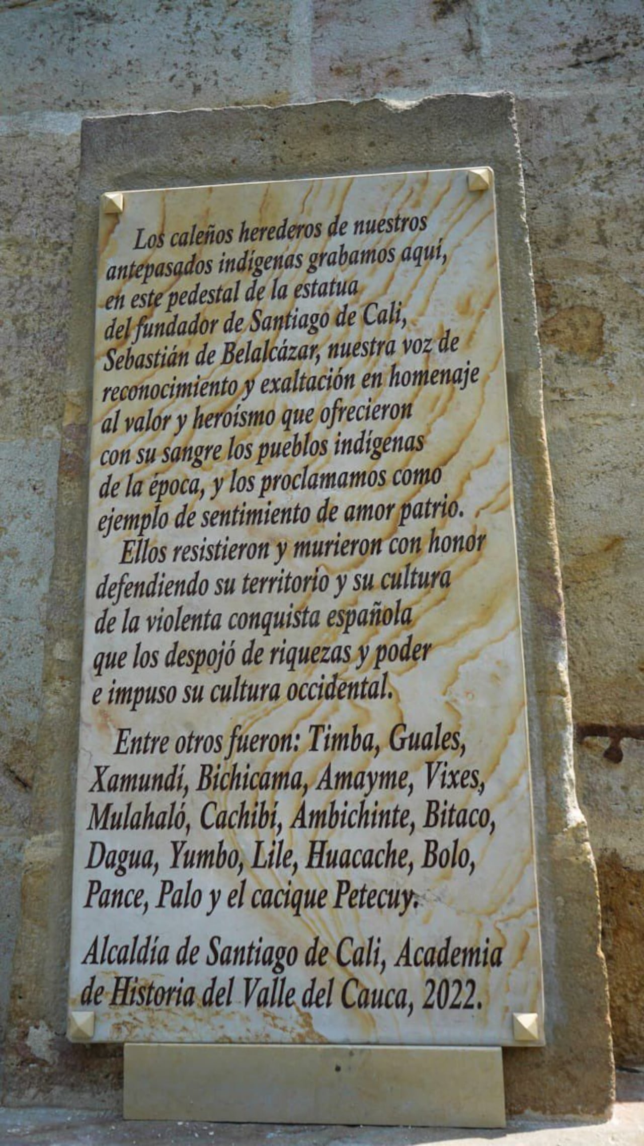 Placa Belalcázar