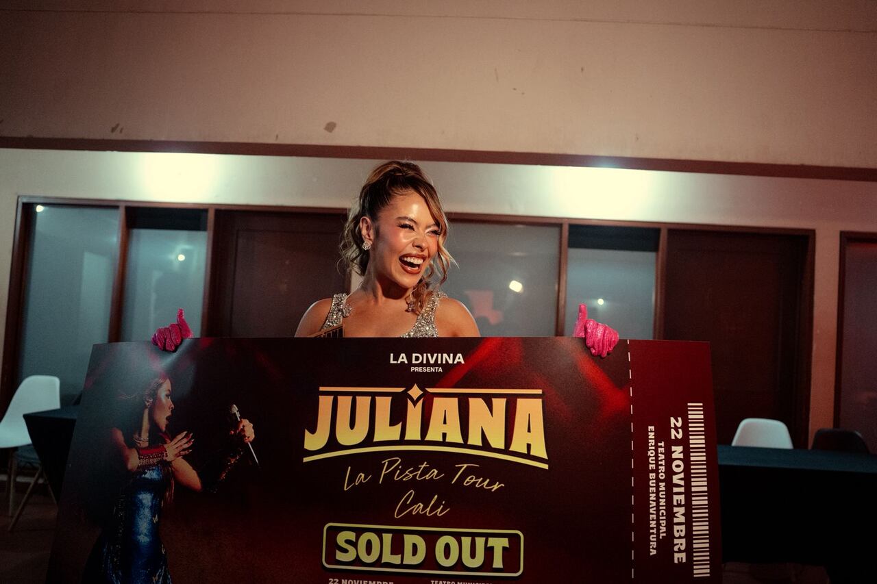 La artista vivió en Cali una noche mágica.