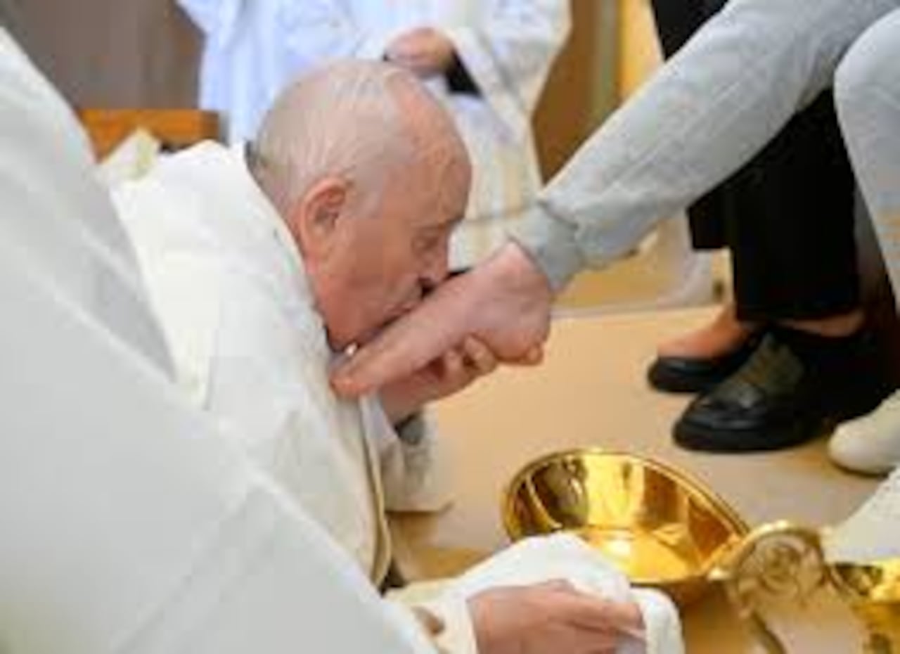 Lavatorio de pies del Papa Francisco