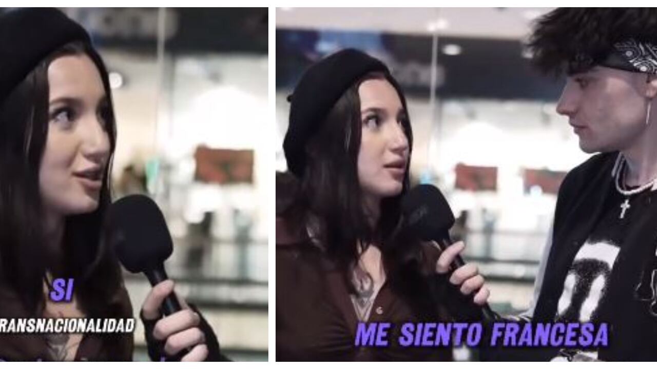 La joven colombiana manifestó sentirse más francesa que de su país de origen. Cuenta X: @El_Empanadologo