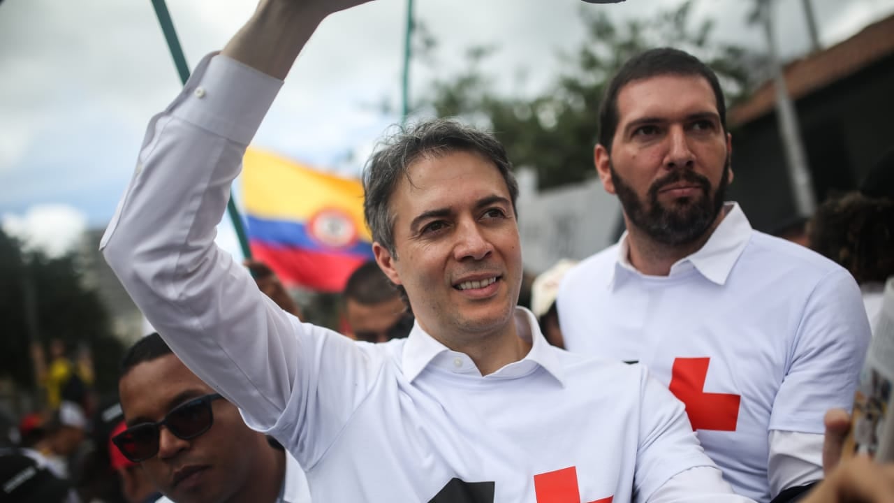 Marcha 1 de mayo día del trabajo, a favor del Presidente Gustavo Petro