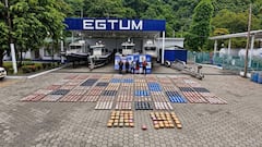 Incautación de droga en el Pacífico colombiano.