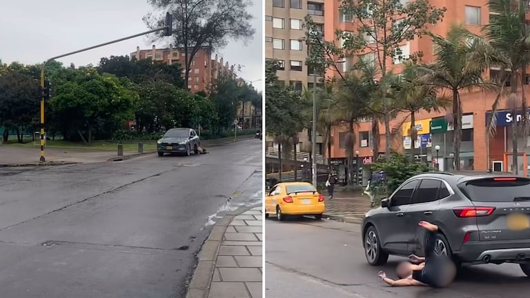 Testigos del hecho aseguraron que el hombre se sujetaba de varios vehículos en movimiento antes de caer sobre la vía tras ser arrastrado por varias cuadras.
