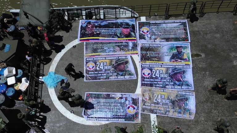 Material bélico incautado a las disidencias de las Farc en zona rural de Buenaventura