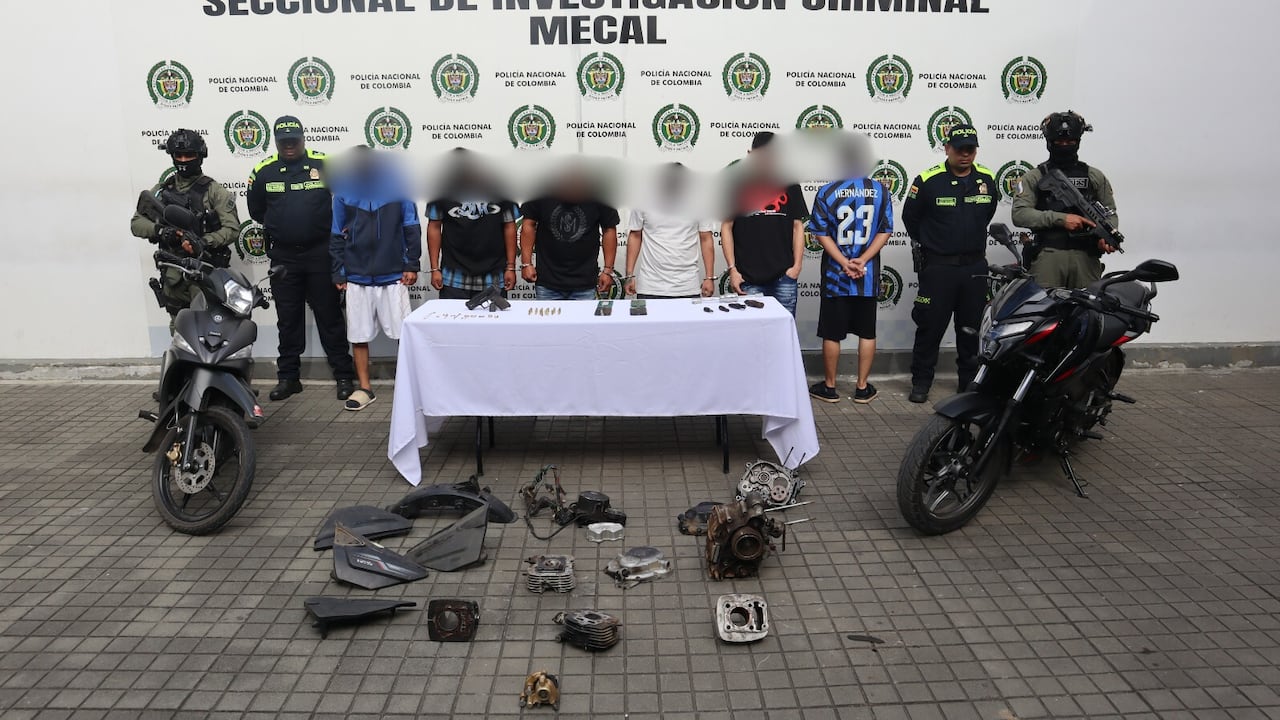 La estructura criminal se dedicaba a robar motocicletas.