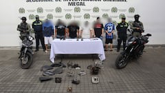 La estructura criminal se dedicaba a robar motocicletas.