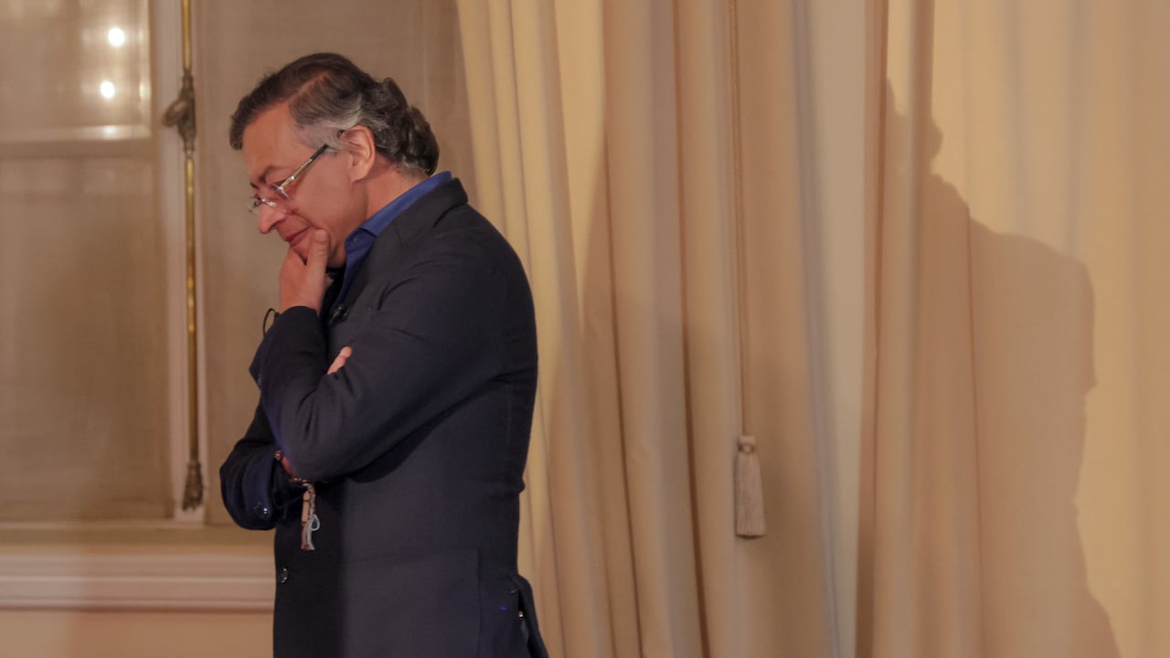 El presidente, Gustavo Petro, el 9 de enero de 2026 en la Casa de Nariño, en Bogotá