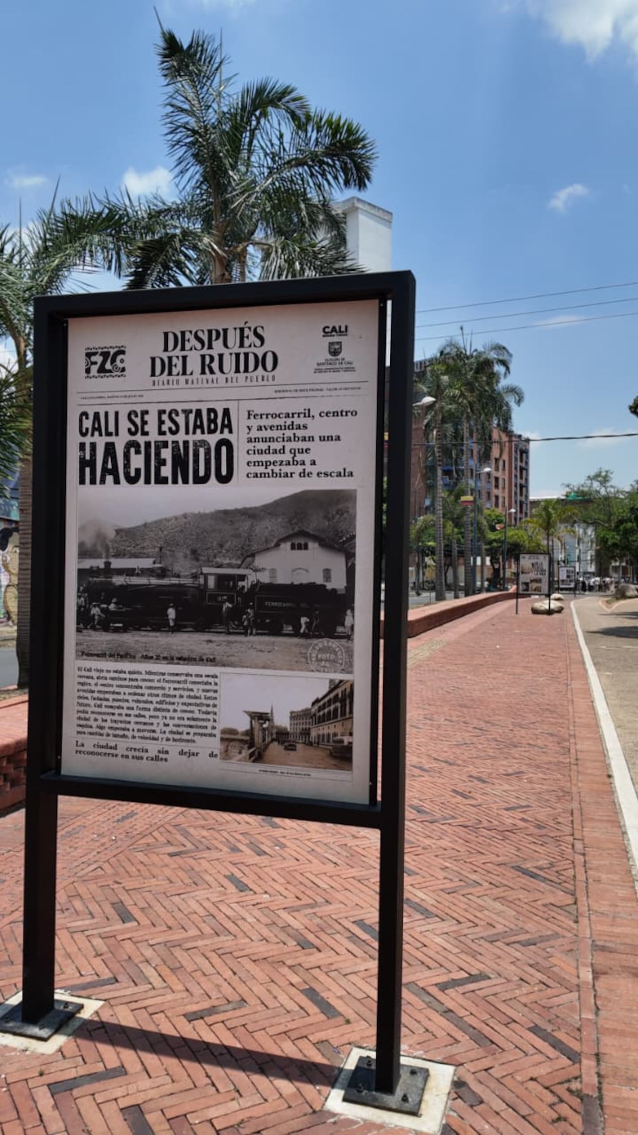 En el Parque Lineal se encuentra esta exposición para pensar y repensar a Cali.