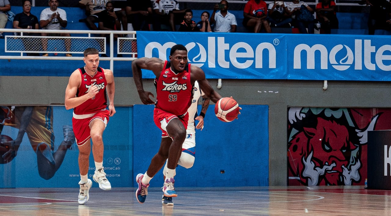 Imagen de un partido de Toros del Valle en la Liga Profesional de Baloncesto.