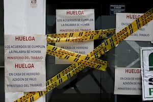 uncionarios del Ministerio de Trabajo entran en huelga y anuncian cese de actividades indefinidamente por incumplimientos por parte de la entidad en acuerdos pactados con los trabajadores. (Colprensa - Lina Gasca)