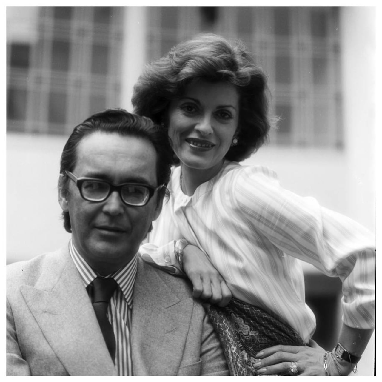 Manolo Lago junto a Gloria Zea, dos íconos del arte en Colombia.