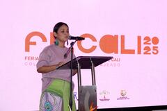 Lanzamiento de la Feria del Libro de Cali 2025. Leydi Higidio, secretaria de Cultura.
Foto: Bernardo Peña/ El País