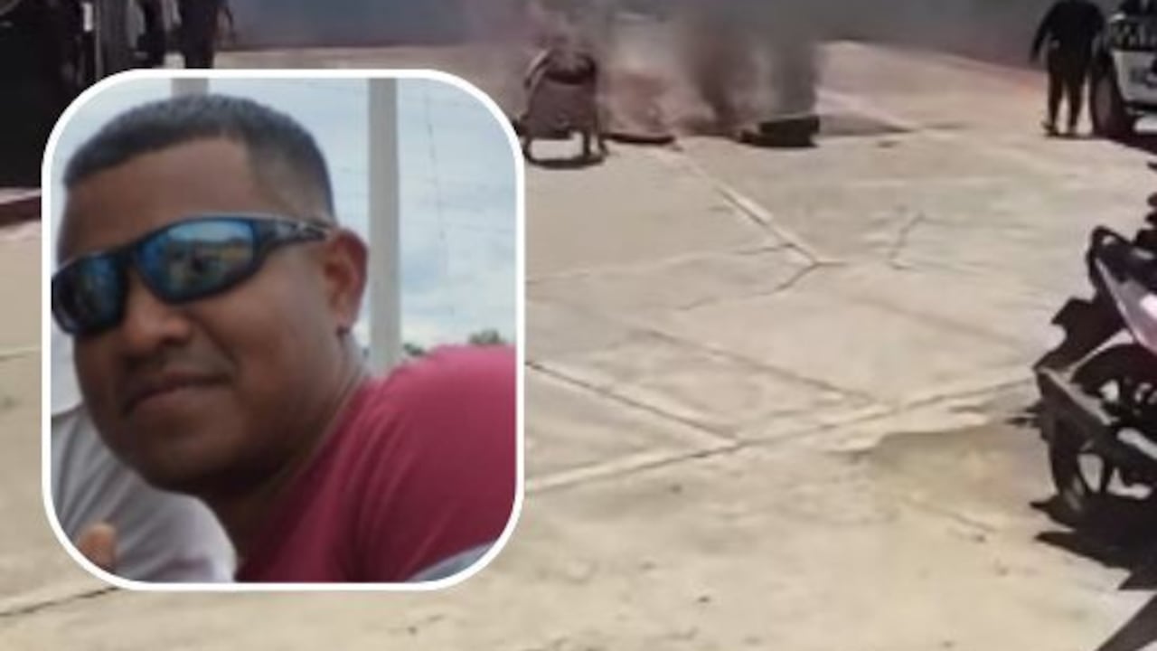 amiliares y ciudadanos protestan frente al Hospital de El Bordo exigiendo la entrega del cuerpo del ciudadano venezolano Sergio José Mejía.