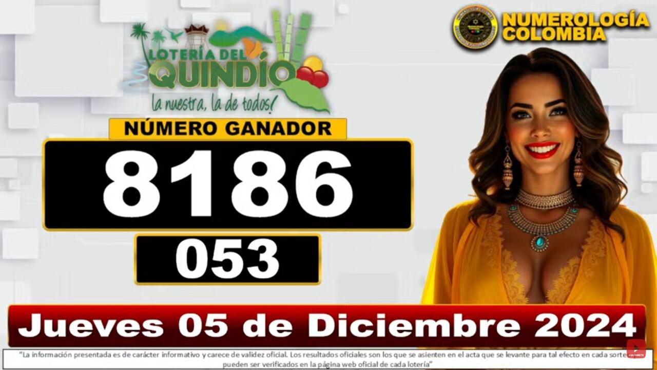 Resultado Lotería Quindío.
