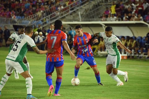 Imagen del partido entre Unión Magdalena y Deportivo Cali por la fecha 14 del segundo semestre de la Liga colombiana 2023.