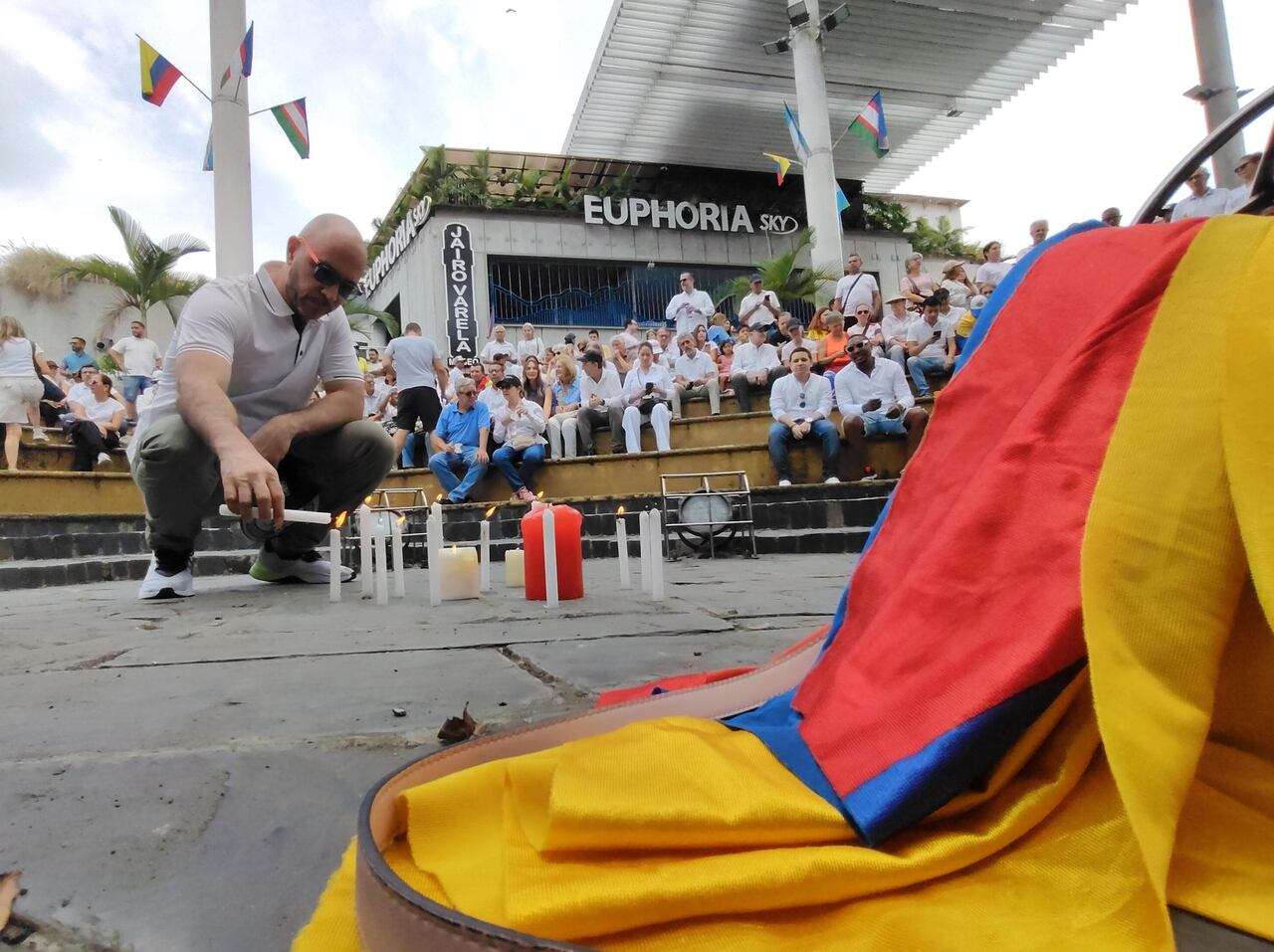 Este acto se realiza en rechazo de los actos de violencia en el país.