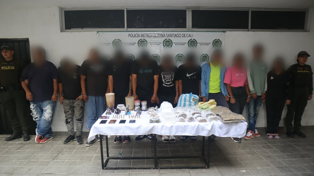 Once personas fueron capturadas durante el operativo contra la estructura ‘Floralita’ en el barrio Floralia, nororiente de Cali.