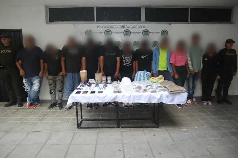 Once personas fueron capturadas durante el operativo contra la estructura ‘Floralita’ en el barrio Floralia, nororiente de Cali.