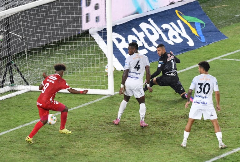 Imagen del partido entre América de Cali y Jaguares de Córdoba por la fecha 8 del primer semestre de la Liga Colombiana 2026.