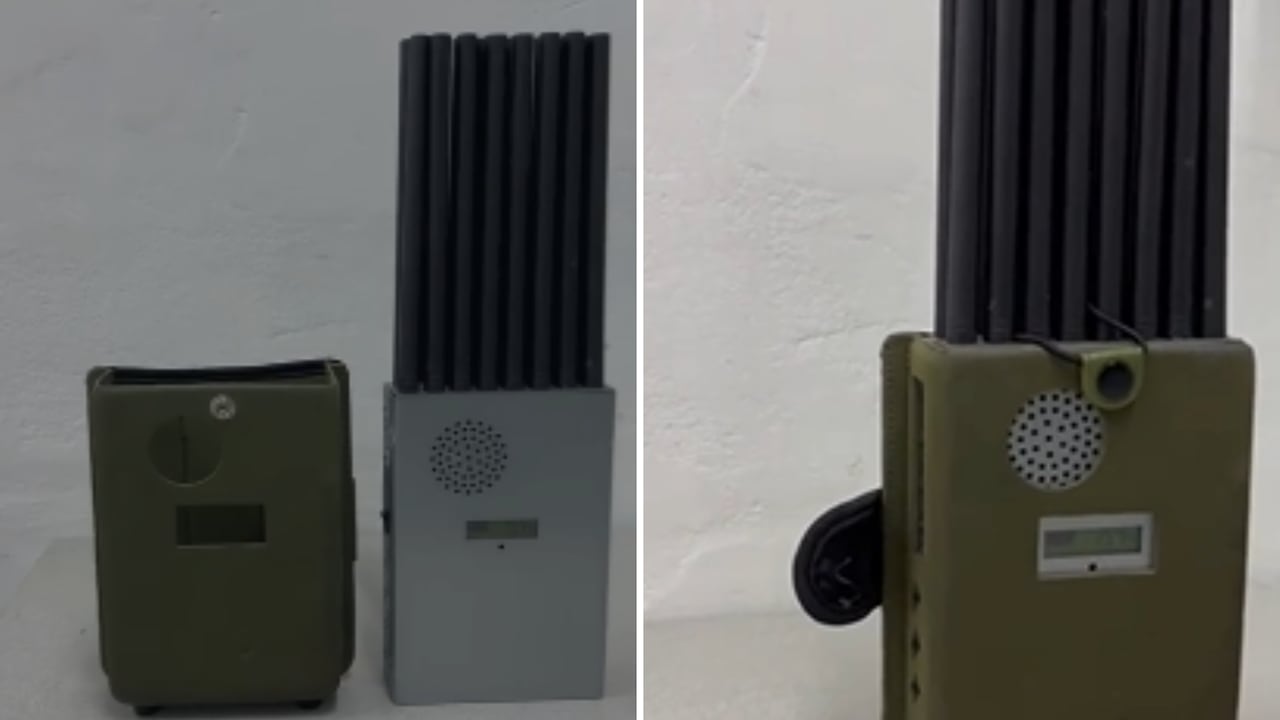 Este es el aparato que los delincuentes usan para inhibir la señal del GPS.