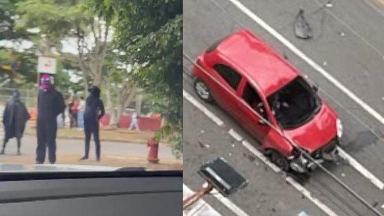 Se presenta protesta en el sur de Cali.