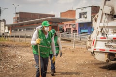 El corte de césped hace parte de las actividades adelantadas en las carreras 12 y 15, entre calles 13 y 15.