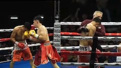 El boxeador mexicano se desplomó sobre la lona.