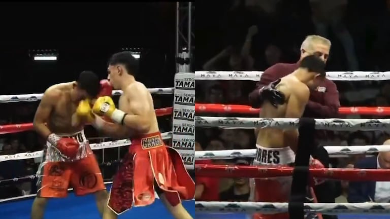 El boxeador mexicano se desplomó sobre la lona.