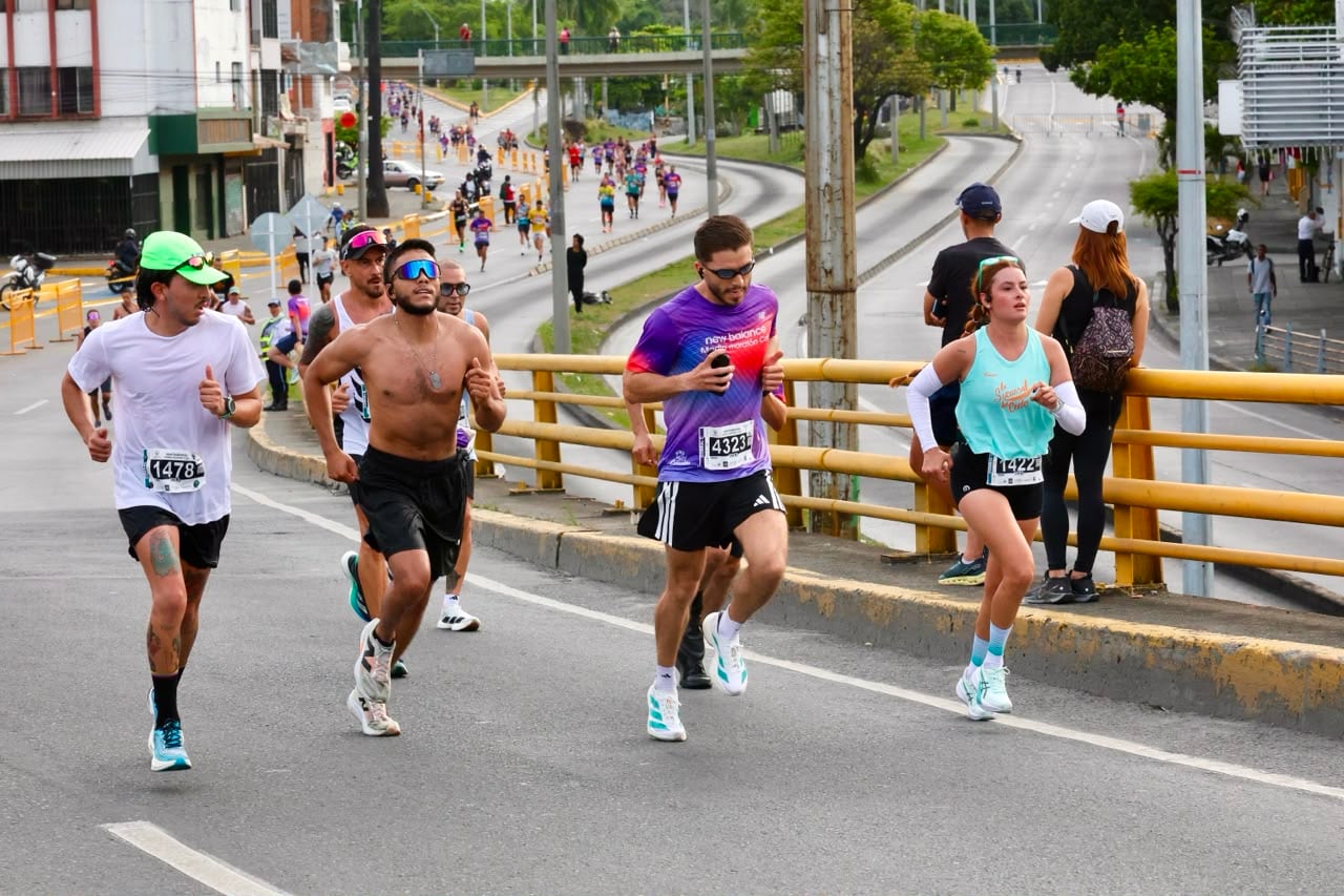 Así se vivió la media maratón de Cali.