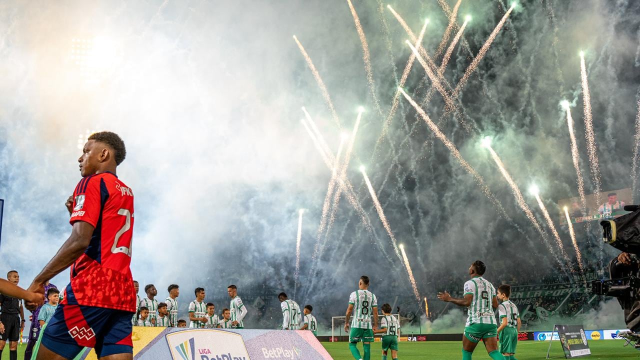 Panorámica del clásico paisa entre Atlético Nacional e Independiente Medellín