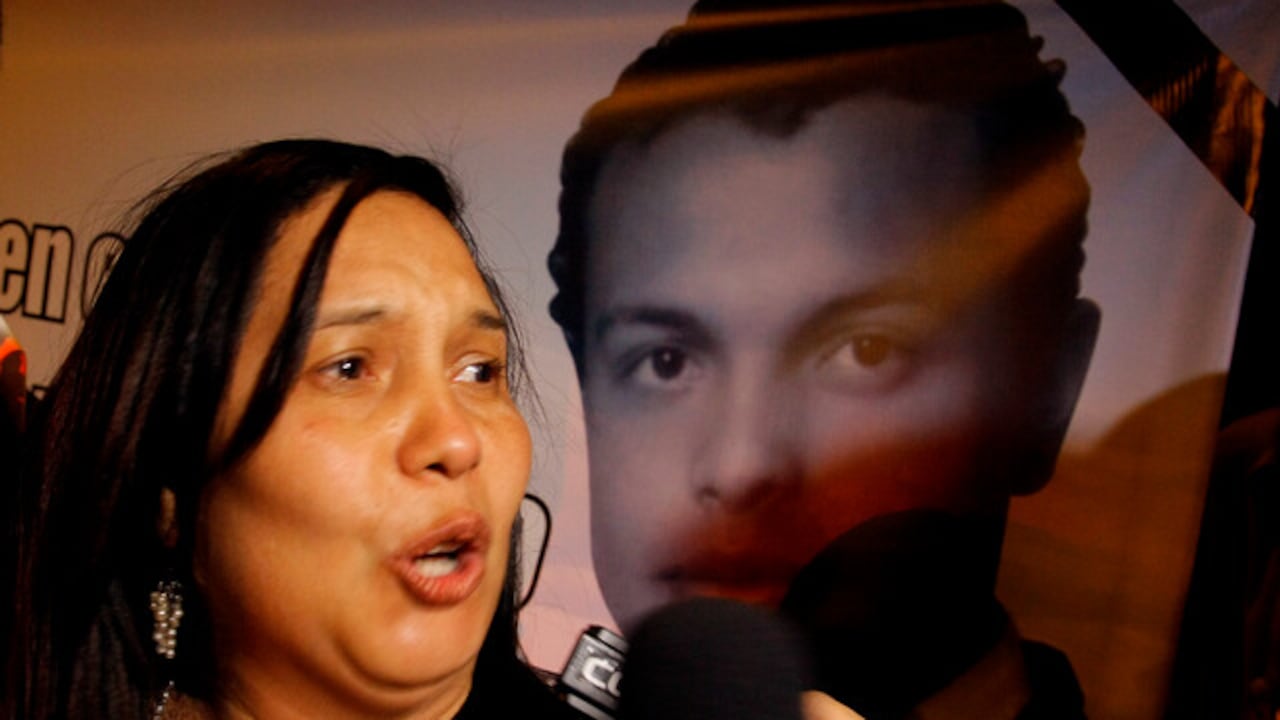 Oneida Escobar, madre de Luis Andrés Colmenares.