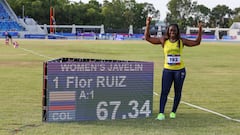 Flor Denis Ruíz fue una de las más destacadas del atletismo colombiano en los Juegos Centroamericanos y del Caribe 2026.